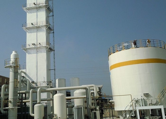 China Low Power Consumption Industrial Liquid Nitrogen / Oxygen Air Separation Unit supplier